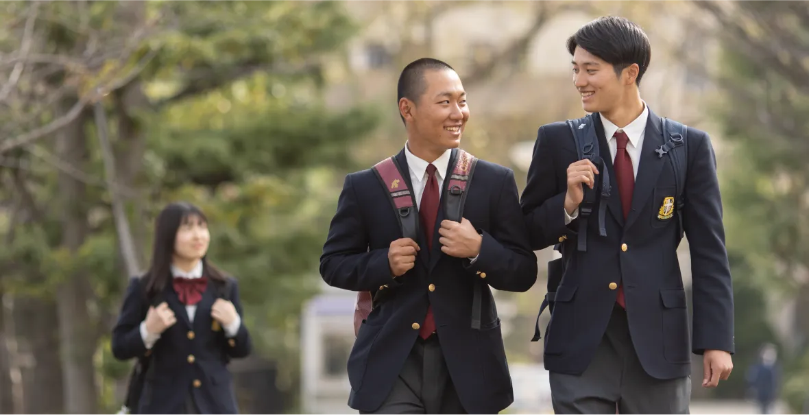 関西学院高等部の生徒達