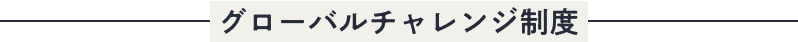 グローバルチャレンジ制度